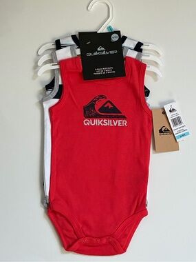 NEW Quiksilver Baby Bodysuits 6-9-12-18 Months~Quiksilver Tank Bodysuits Boys